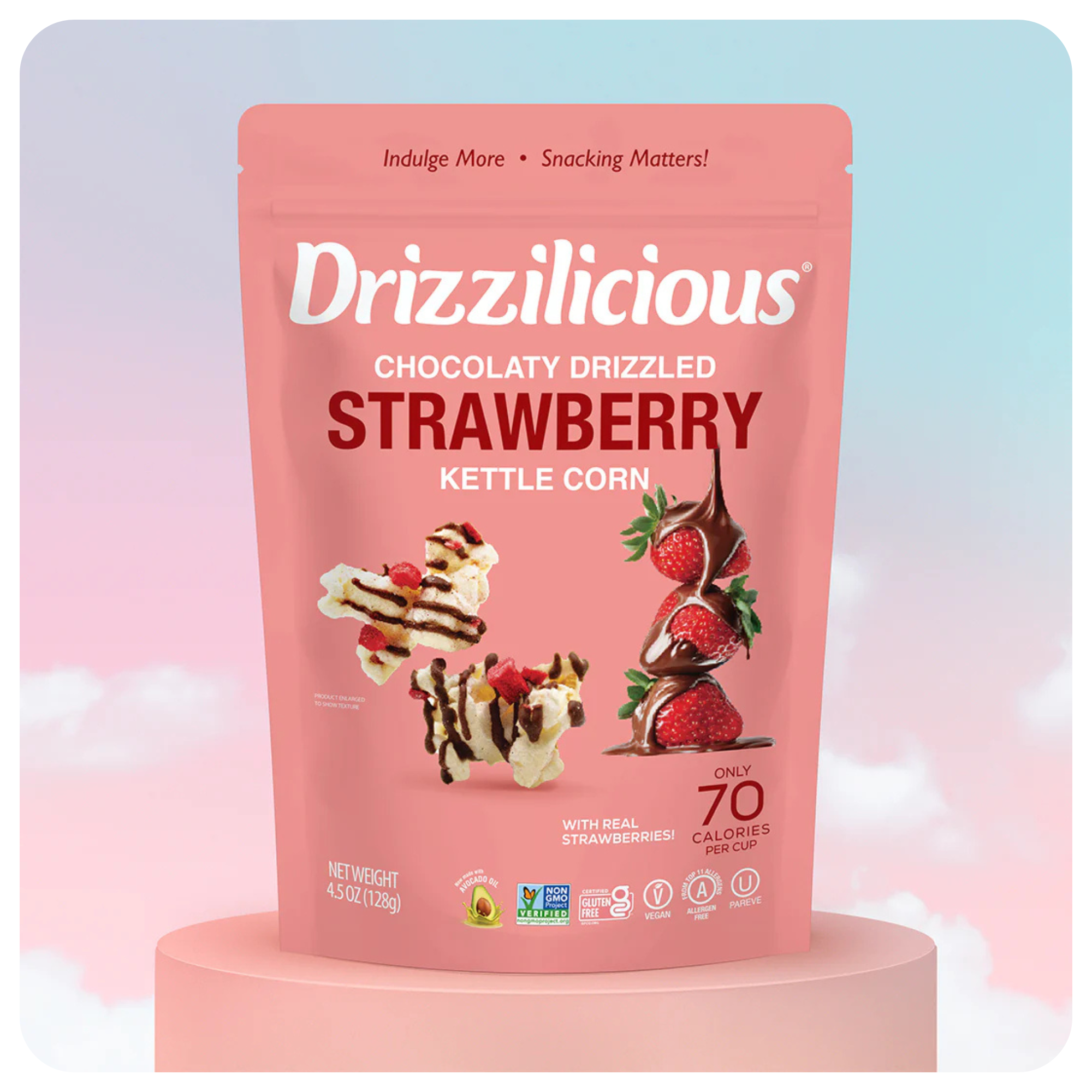 Drizzilicious Strawberry Chocolate Kettle Corn