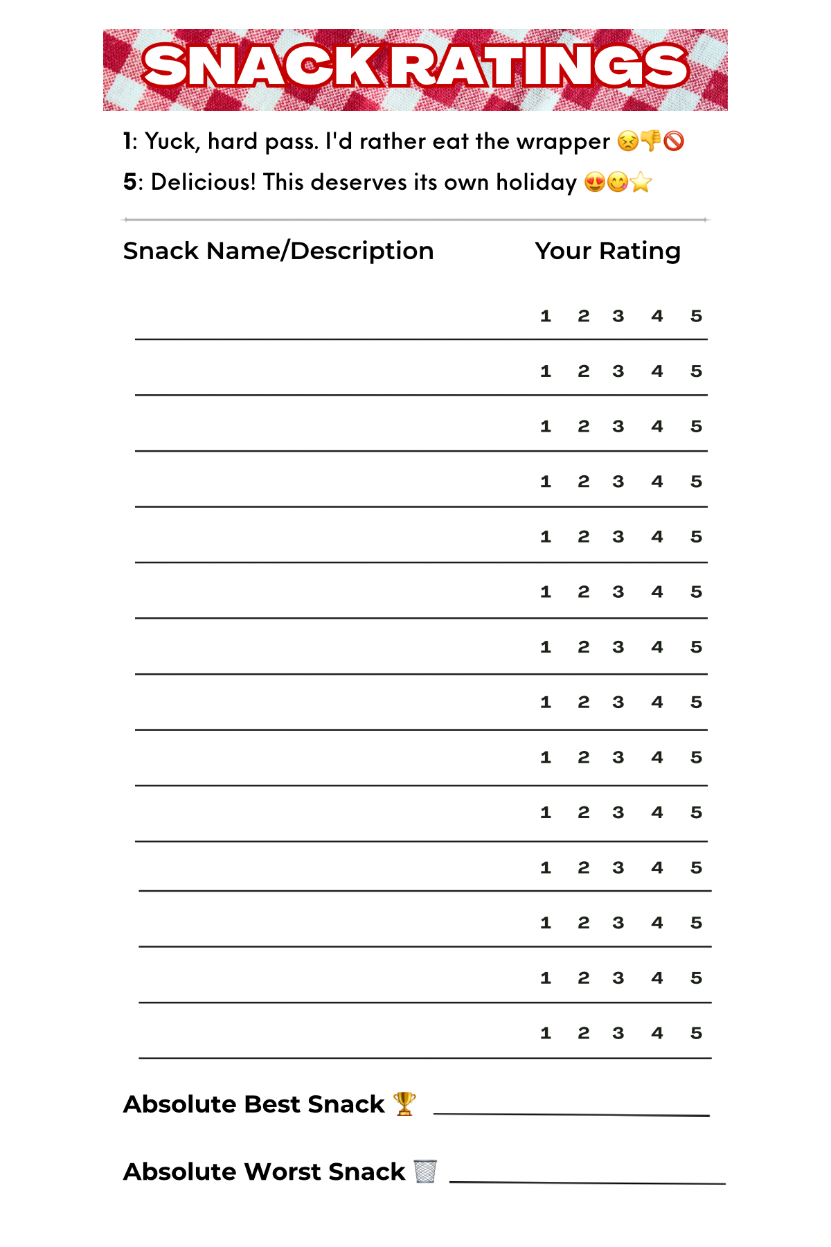 Snack Scorecard Secondary image