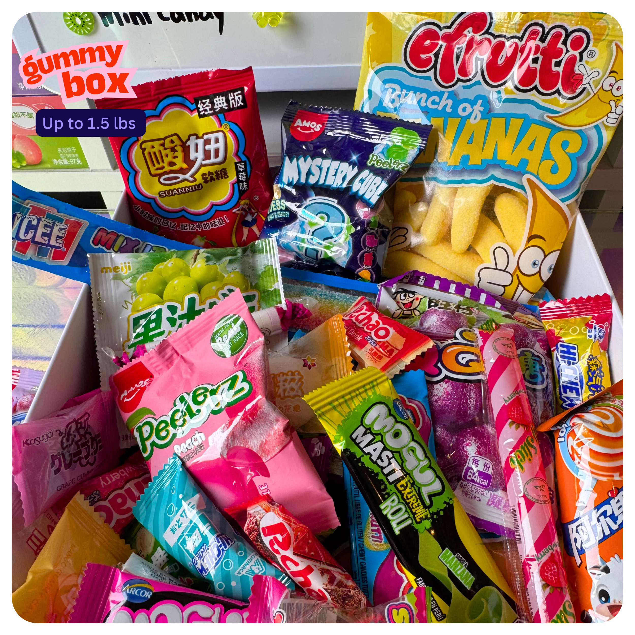 Gummies & Mini Candy Box - Up to 1.5 lbs