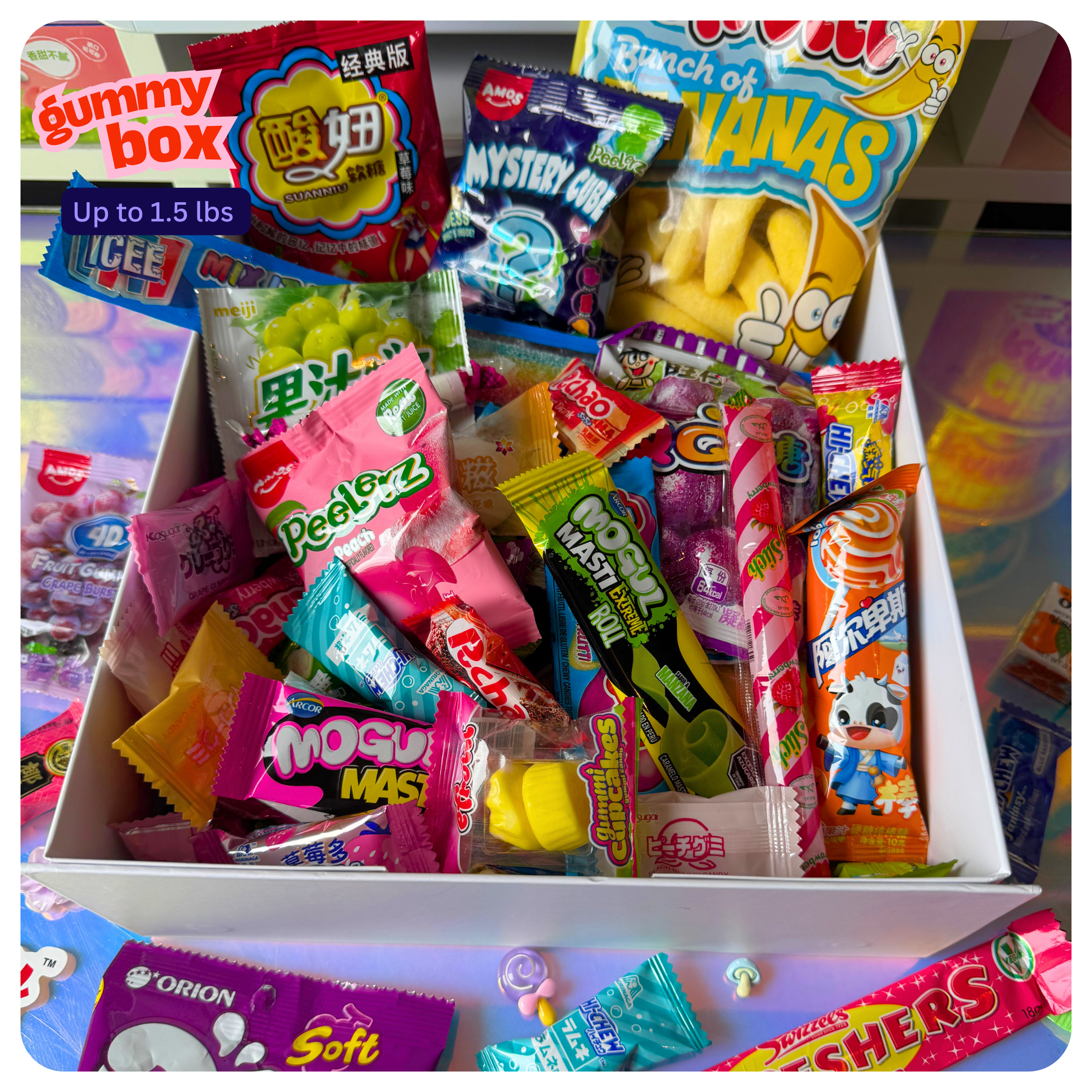 Gummies & Mini Candy Box - Up to 1.5 lbs